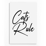 Laden Sie das Bild in den Galerie-Viewer, Cats Rule | Wandbild | White Edition - MegaCat
