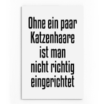 Laden Sie das Bild in den Galerie-Viewer, Katzenhaare | Wandbild | White Edition - MegaCat
