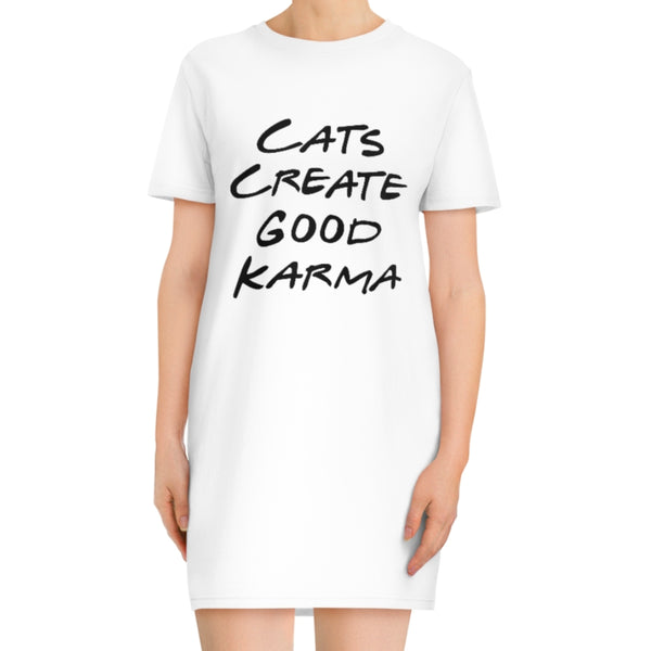 Good Karma | T-Shirt Kleid aus Bio-Baumwolle - MegaCat