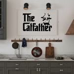 Laden Sie das Bild in den Galerie-Viewer, Catfather | Wandbild | White Edition - MegaCat
