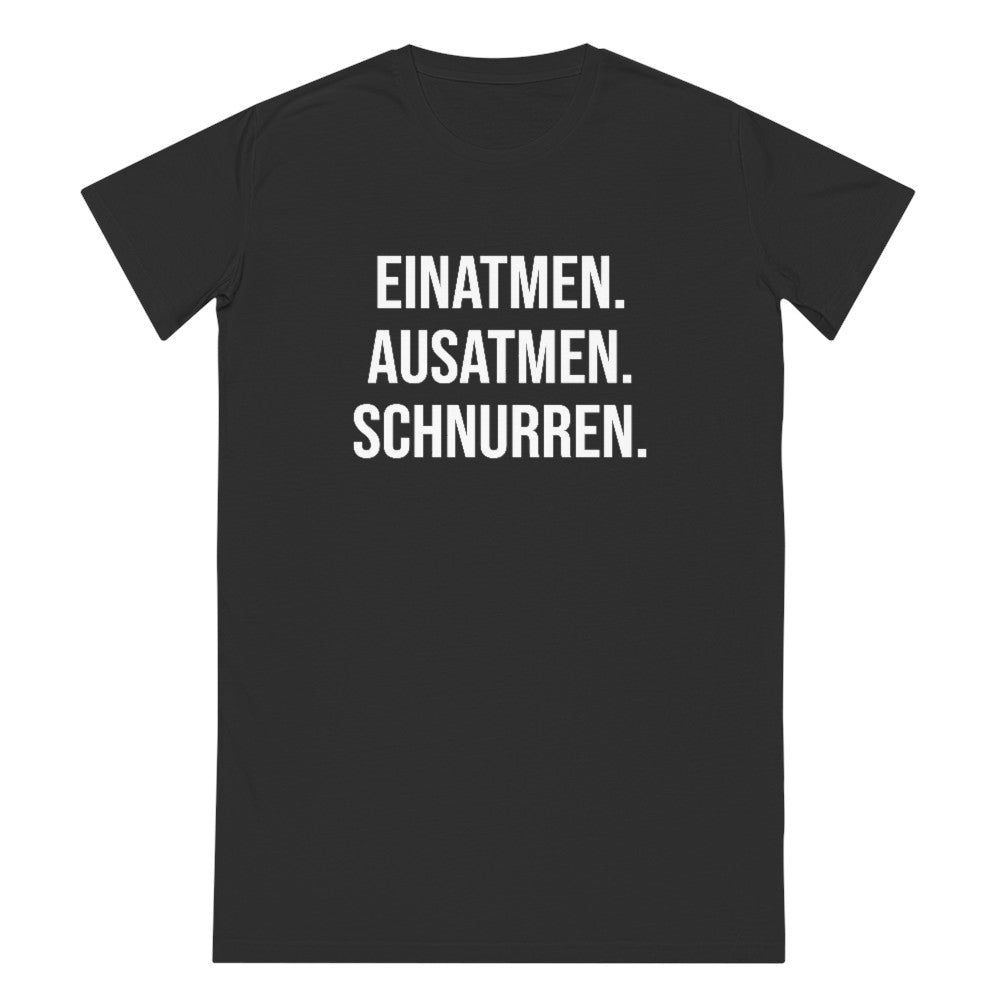 Schnurren | T-Shirt Kleid aus Bio-Baumwolle - MegaCat