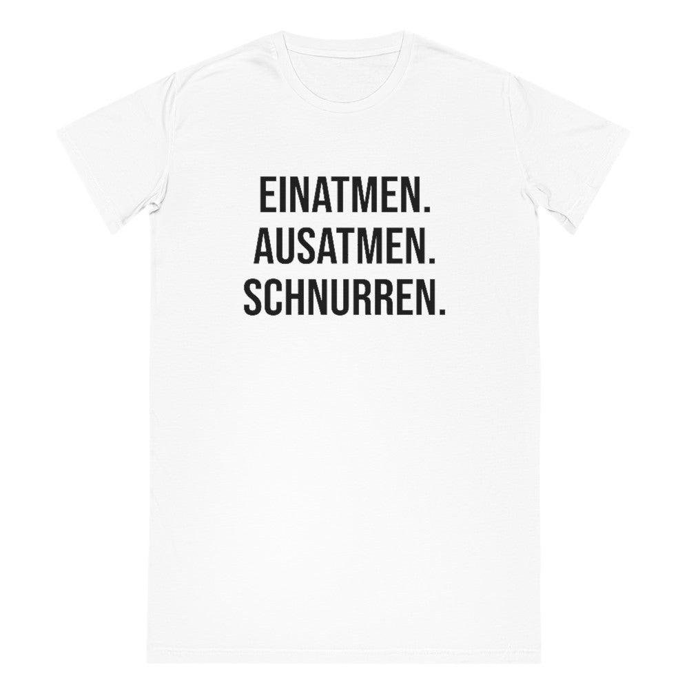 Schnurren | T-Shirt Kleid aus Bio-Baumwolle - MegaCat