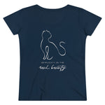 Laden Sie das Bild in den Galerie-Viewer, SimplicityCat | Damen | Bio T-Shirt - MegaCat
