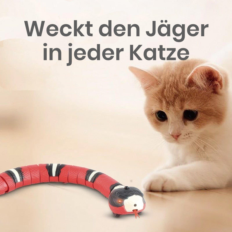 Interaktives Katzenspielzeug Schlange | Die kleine Schlange Korallie - MegaCat