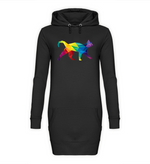 Laden Sie das Bild in den Galerie-Viewer, KaleidoCat | Hoodie Kleid - MegaCat
