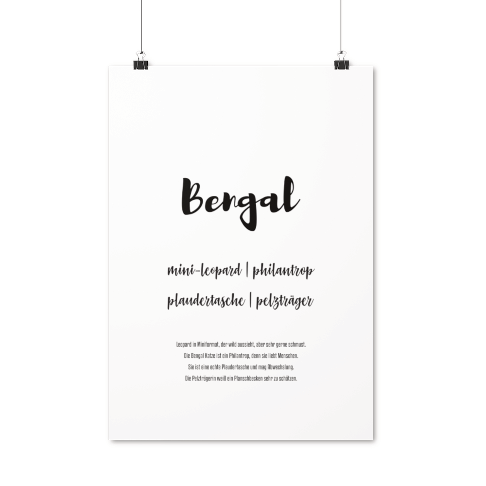 Bengal | Premium Poster - MegaCat