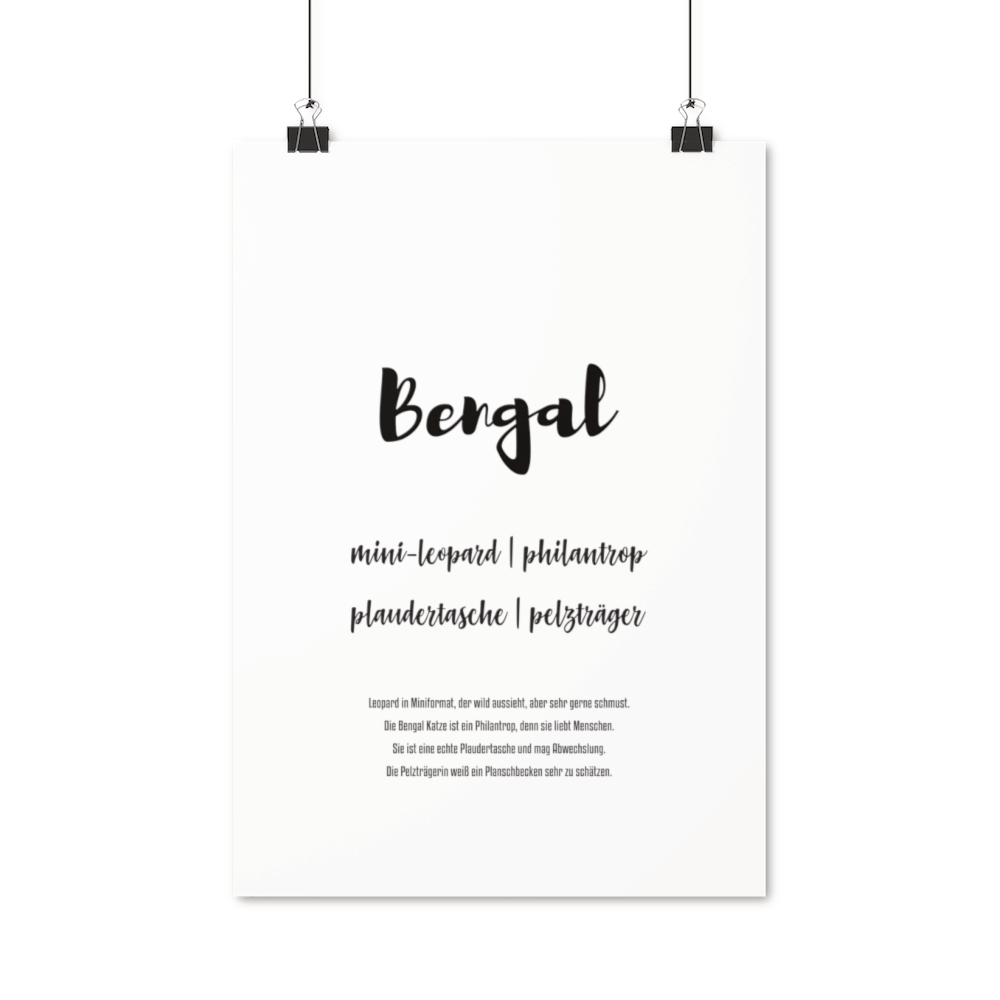 Bengal | Premium Poster - MegaCat