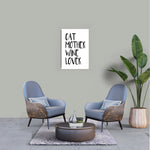 Laden Sie das Bild in den Galerie-Viewer, Cat Mother Wine Lover | Wandbild | White Edition - MegaCat
