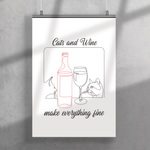 Laden Sie das Bild in den Galerie-Viewer, Everything Fine | Poster - MegaCat
