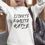 Laden Sie das Bild in den Galerie-Viewer, Egalite Katze | Unisex | Sweatshirt - MegaCat
