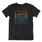 Laden Sie das Bild in den Galerie-Viewer, Liberte Katze Arcenciel | Unisex | T-Shirt - MegaCat
