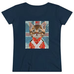 Laden Sie das Bild in den Galerie-Viewer, Union JackCat | Damen | Bio T-Shirt - MegaCat
