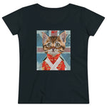 Laden Sie das Bild in den Galerie-Viewer, Union JackCat | Damen | Bio T-Shirt - MegaCat
